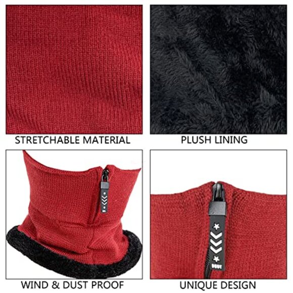 Fleece Balaclava Beanie Thermal Face Cover Winter Ski Cycling Hat Warm main image 6